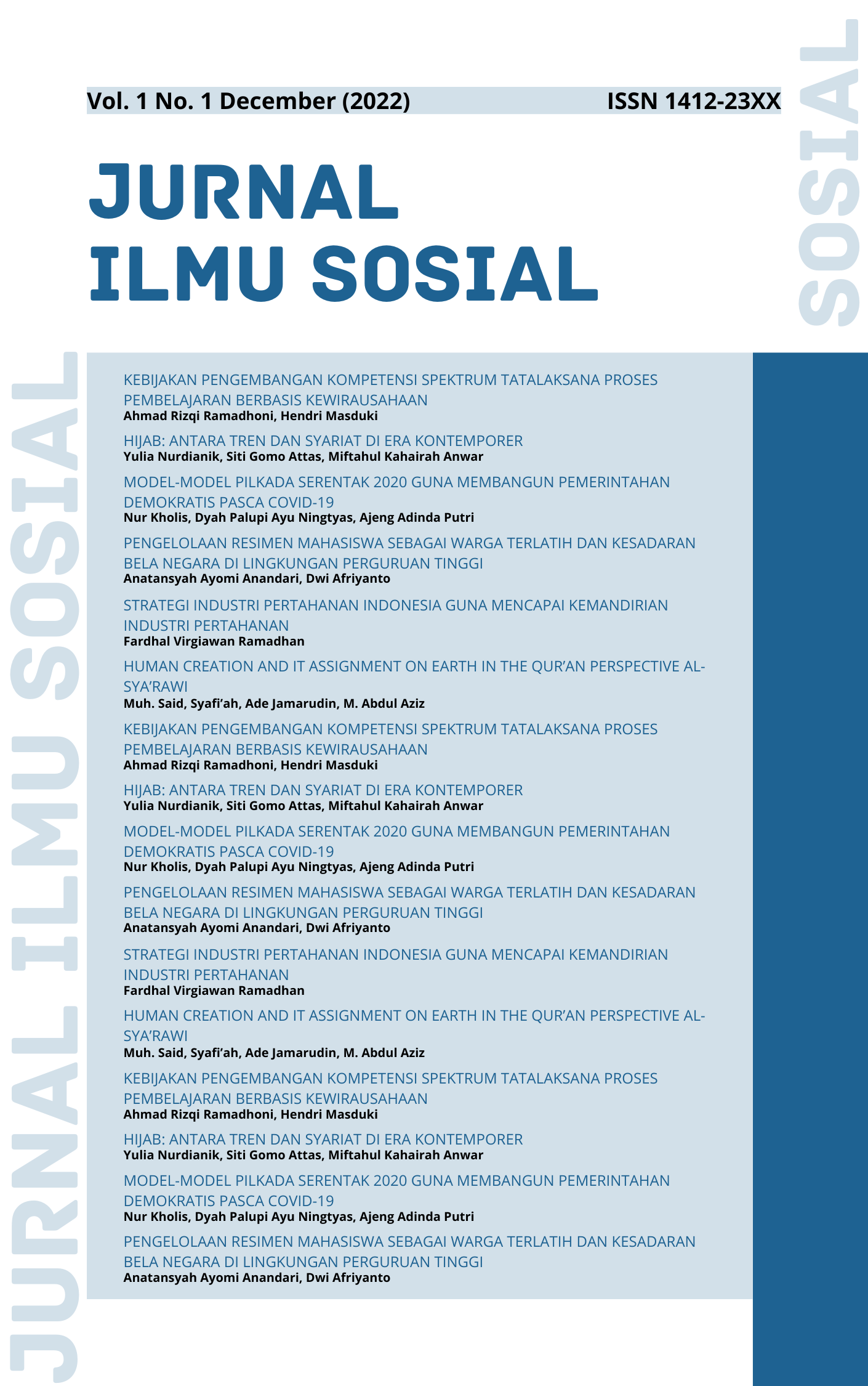 					View Vol. 5 No. 2 (2025):  Jurnal Ilmu Sosial: INPRESS
				